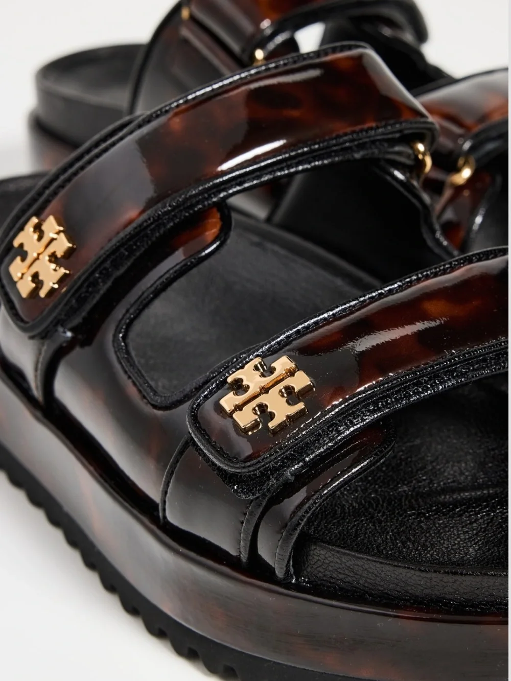 Tory Burch Kira Sport Slide IN BLACK LEATHER